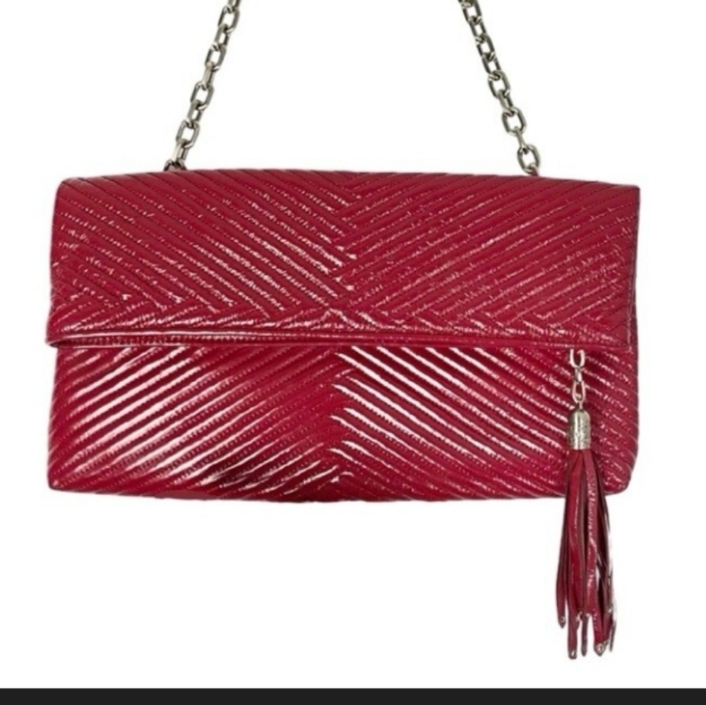 Cole Haan‎ Red Leather Quilter Clutch